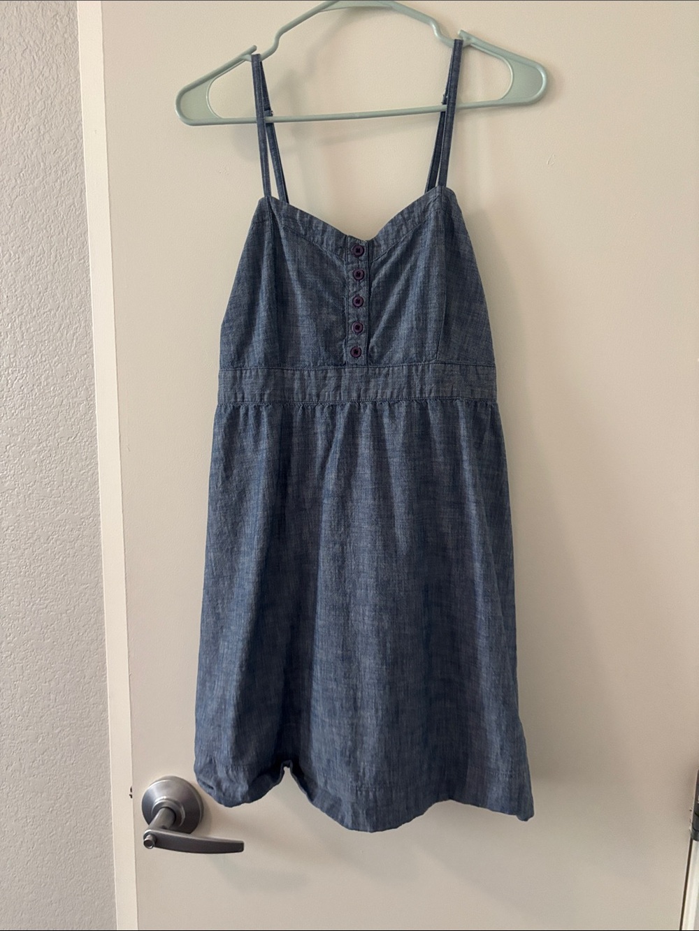 Levi's Indigo Chambray Spaghetti-Strap Sundress